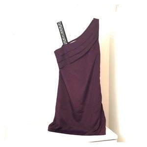 Deep purple cocktail dress